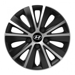 Puklice pre Hyundai 14 RAPIDE silver and black