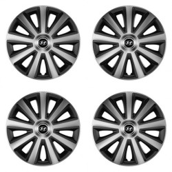 Puklice pre Hyundai 16 Aviator carbon silver&black