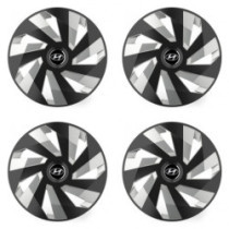 Puklice pre Hyundai 16 Vector RC black and silver