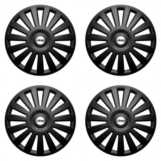 Puklice pre Jeep 15 Luxury black