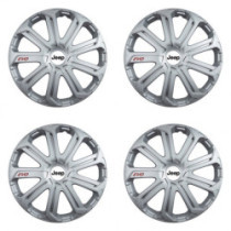 Puklice pre Jeep 15 Evo silver