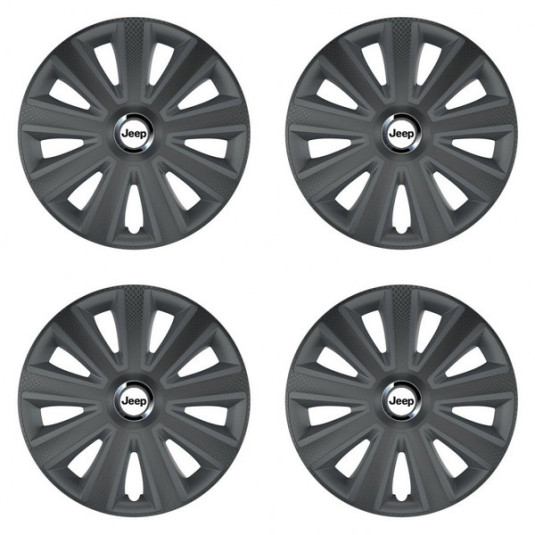 Puklice pre Jeep 15 Aviator carbon grafite