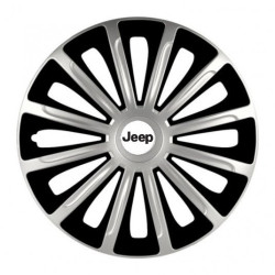 Puklice pre Jeep 15 TREND silver and black