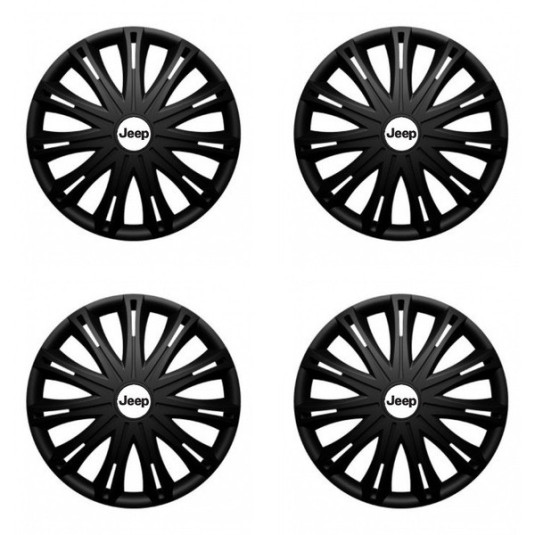 Puklice pre Jeep 15 SPARK BLACK