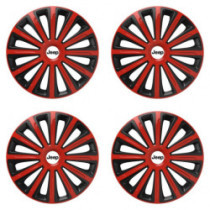 Puklice pre Jeep 16 TREND red and black