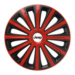 Puklice pre Jeep 16 TREND red and black