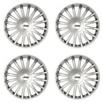 Puklice pre Jeep 16 CRYSTAL silver