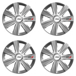 Puklice pre Jeep 16 GTX CARBON silver