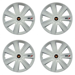 Puklice pre Cupra 14 GTX carbon white