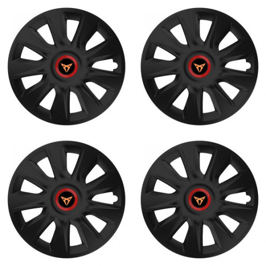 Puklice pre Cupra 14 STRATOS RR black