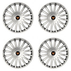 Puklice pre Cupra 15 CRYSTAL silver