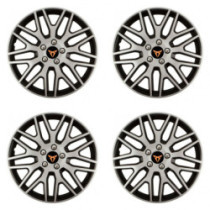 Puklice pre Cupra 16 Dakar NC silver and black