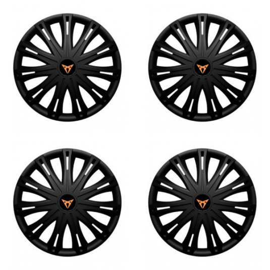 Puklice pre Cupra 16 SPARK BLACK