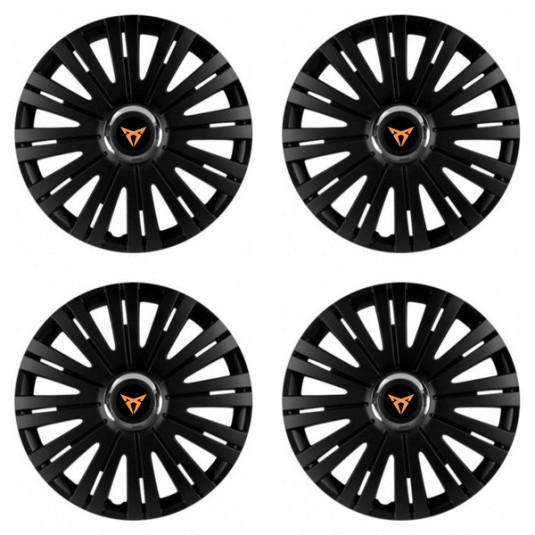 Puklice pre Cupra 16 ACTIVE RC BLACK