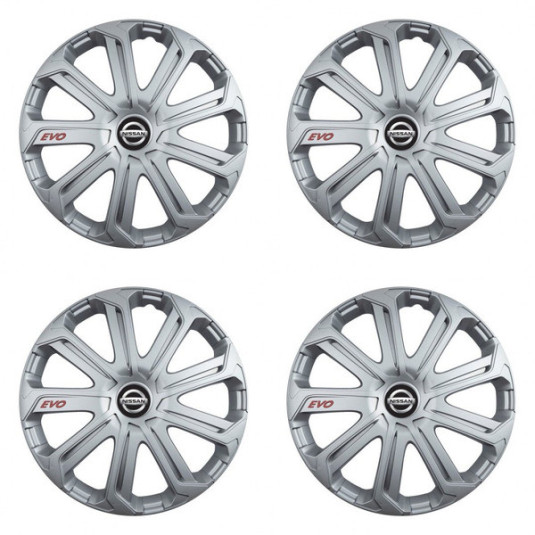Puklice pre Nissan 14 Evo silver
