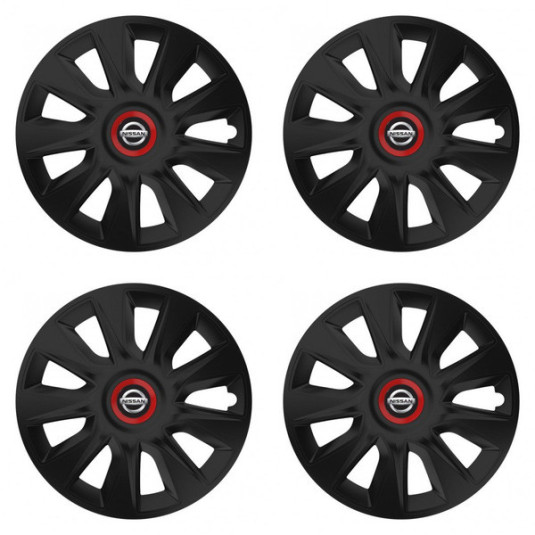 Puklice pre Nissan 14 STRATOS RR black