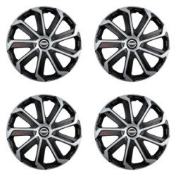 Puklice pre Nissan 15 Evo black&silver