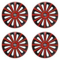 Puklice pre Nissan 15 TREND red and black