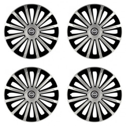 Puklice pre Nissan 15 TREND silver and black