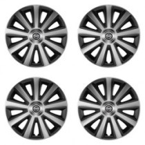 Puklice pre Nissan 16 Aviator carbon silver&black