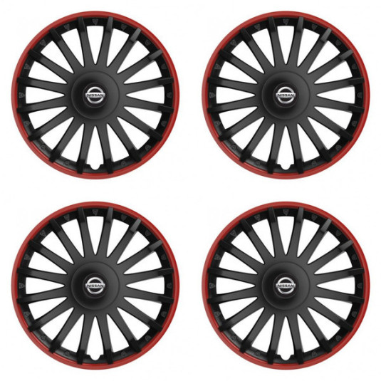 Puklice pre Nissan 16 CRYSTAL RO black