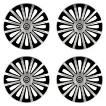 Puklice pre Nissan 16 TREND silver and black