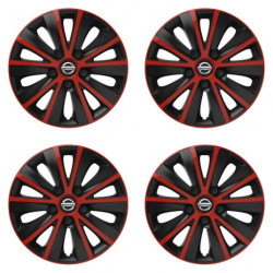 Puklice pre Nissan 16 RAPIDE red and black
