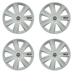 Puklice pre Nissan 17 GTX carbon white