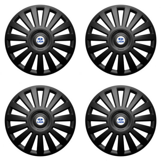 Puklice pre Lada 16 Luxury black