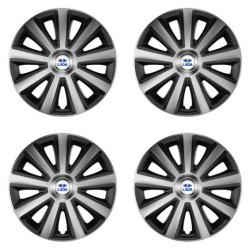 Puklice pre Lada 16 Aviator carbon silver&black