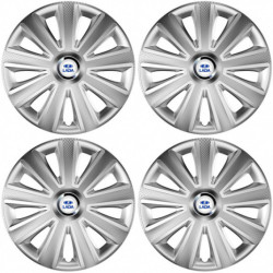 Puklice pre Lada 16 Aviator carbon RC 16 silver