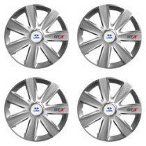 Puklice pre Lada 16 GTX CARBON silver