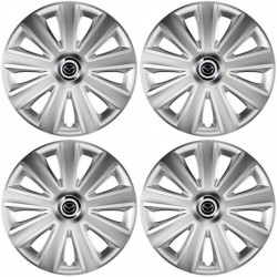 Puklice pre Mazda 15 Aviator carbon silver