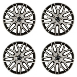 Puklice pre Mazda 15 Dakar NC silver and black