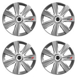 Puklice pre Mazda 16 GTX CARBON silver
