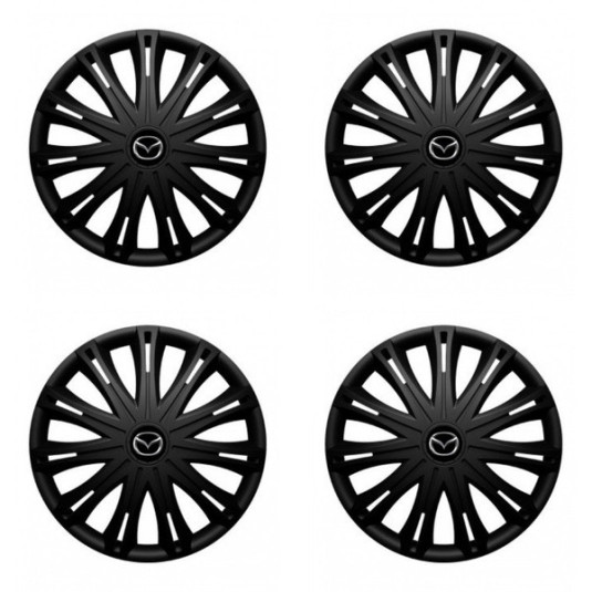 Puklice pre Mazda 16 SPARK BLACK