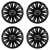 Puklice 14 ACTIVE RC BLACK pre Citroen na ocelové disky. Pre kolesá o veľkosti R14 so živicovými samolepkami Citroen.