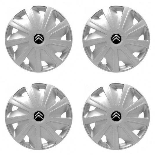 Puklice pre Citroen pre dodávky 15 Craft silver