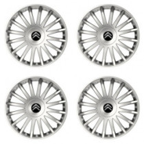 Puklice pre Citroen 16 CRYSTAL silver