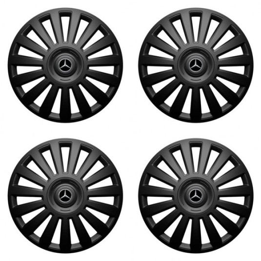Puklice pre Mercedes 14 Luxury black