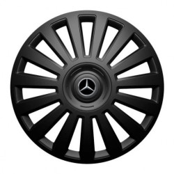 Puklice pre Mercedes 15 Luxury black