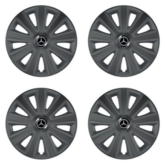 Puklice pre Mercedes 15 Aviator carbon grafite