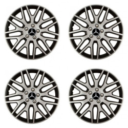 Puklice pre Mercedes 15 Dakar NC silver and black