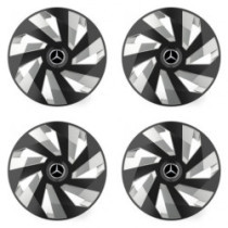 Puklice pre Mercedes 15 Vector RC black and silver