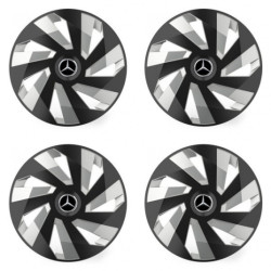 Puklice pre Mercedes 15 Vector RC black and silver