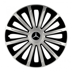 Puklice pre Mercedes 15 TREND silver and black