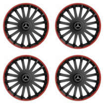 Puklice pre Mercedes 16 CRYSTAL RO black