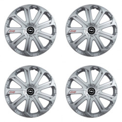 Puklice pre Opel 14 Evo silver