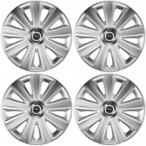 Puklice pre Opel 14 Aviator carbon RC silver