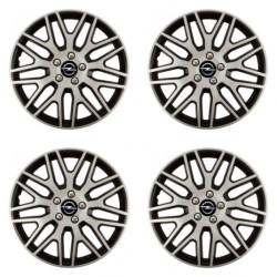 Puklice pre Opel 14 Dakar NC silver and black